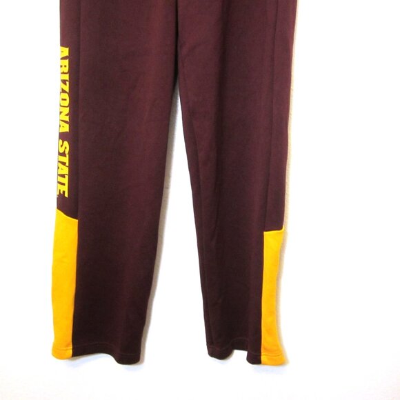 Adidas ASU Sun Devils Sweatpants Maroon Gold Yellow Mens S Arizona State NCAA - Picture 3 of 11